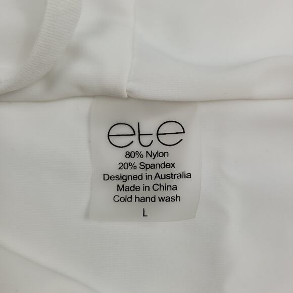 NWT ETE Oia Off-Shoulder White Bikini Top size Large - Picture 7 of 13